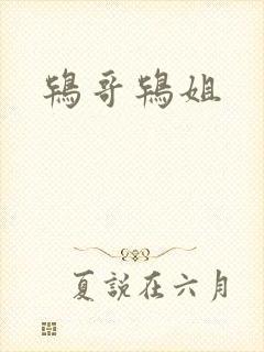 鸨哥鸨姐