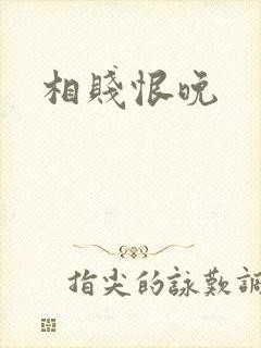 相贱恨晚
