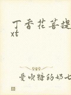 丁香花菩提树txt