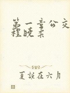 第一章公交激战程晓柔