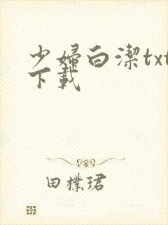 少妇白洁txt下载
