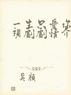 一生只爱你 电视剧剧情介绍