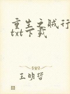 重生之贼行天下txt下载