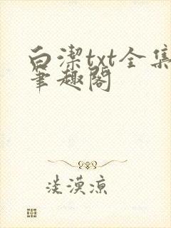 白洁txt全集笔趣阁
