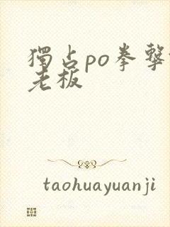 独占po拳击馆老板