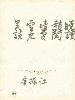 吴雪晴赵晓东小说免费阅读