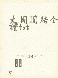 大团圆结全文阅读txt