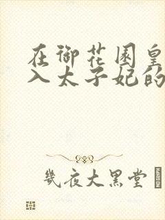 在御花园皇上进入太子妃的小说