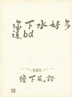 你下水好多下水道bd