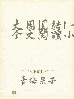 大团圆结1一6全文阅读小说于兜兜