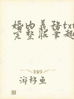 婚内义务txt完整版笔趣阁