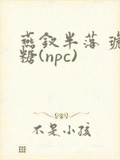 燕钗半落 琥珀糖(npc)