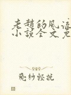 老赵的风流人生小说全文免费阅读