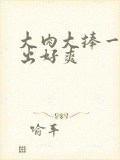 大肉大捧一进一出好爽