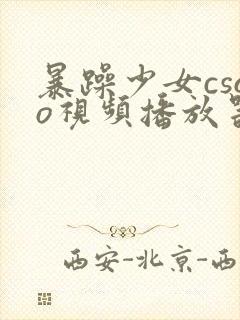 暴躁少女csgo视频播放器推荐