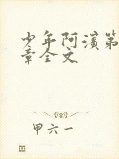 少年阿滨第13章全文