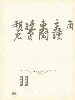 赵晓东主角小说免费阅读