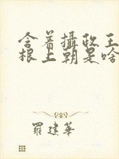 含着摄政王的紫根上朝是啥小说