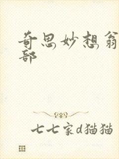 奇思妙想翁十三部