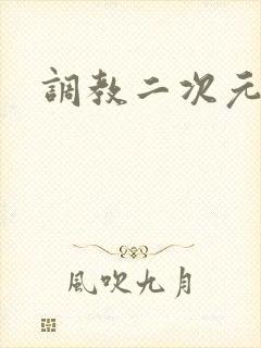 调教二次元