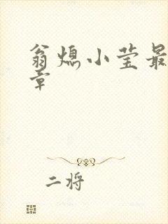 翁熄小莹最新节章