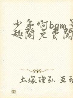 少年啊bgm笔趣阁免费阅读全文下载