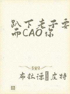 趴下老子要从后面CAO你