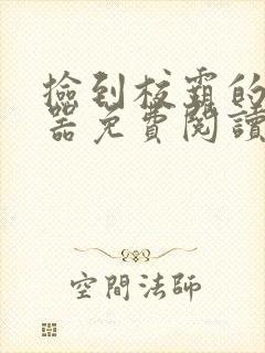 捡到校霸的遥控器免费阅读