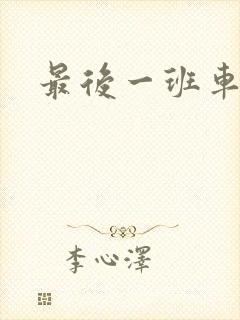 最后一班车小说