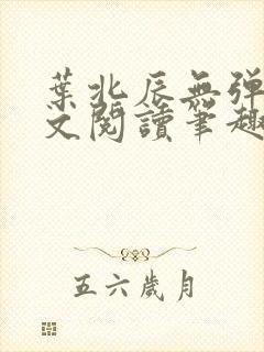 叶北辰无弹窗全文阅读笔趣阁