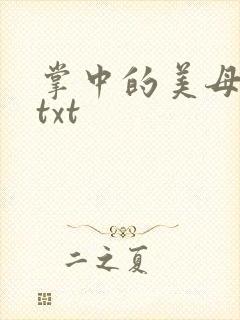 掌中的美母版主txt