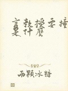 言教授要撞坏了是什么