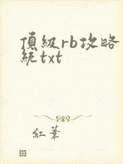 顶级rb攻略系统txt