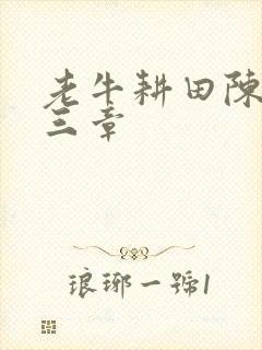 老牛耕田陈雪第三章