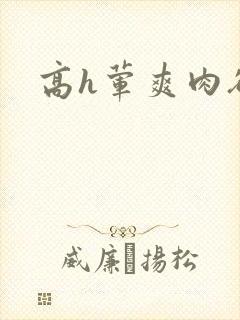 高h荤爽肉欲文