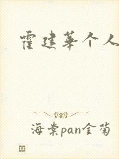 霍建华个人简历