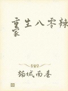 重生八零辣妻当家