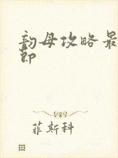 韵母攻略最新章节