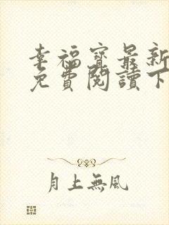 幸福宝最新章节免费阅读下载