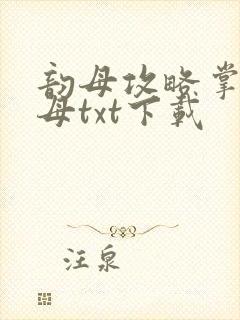 韵母攻略掌中美母txt下载