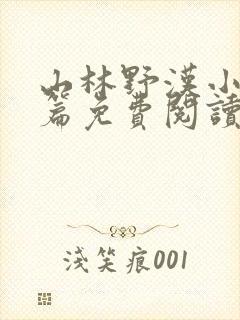山林野汉小说全篇免费阅读