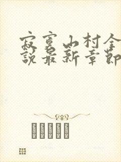 寂寞山村全部小说最新章节