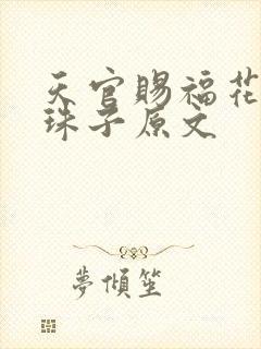 天官赐福花怜塞珠子原文