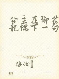 公主在御花园吃龙棍下一句