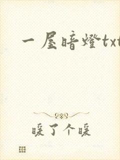 一屋暗灯txt