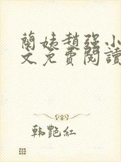 兰姨赵强小说全文免费阅读