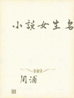 小说女生名字
