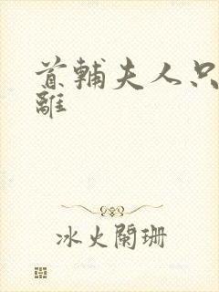 首辅夫人只想和离