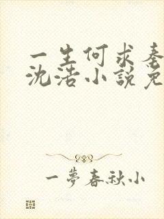 一生何求秦菲雪沈浩小说免费阅读全文