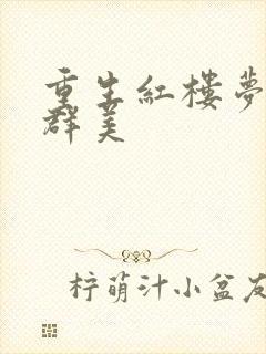 重生红楼梦之御群美